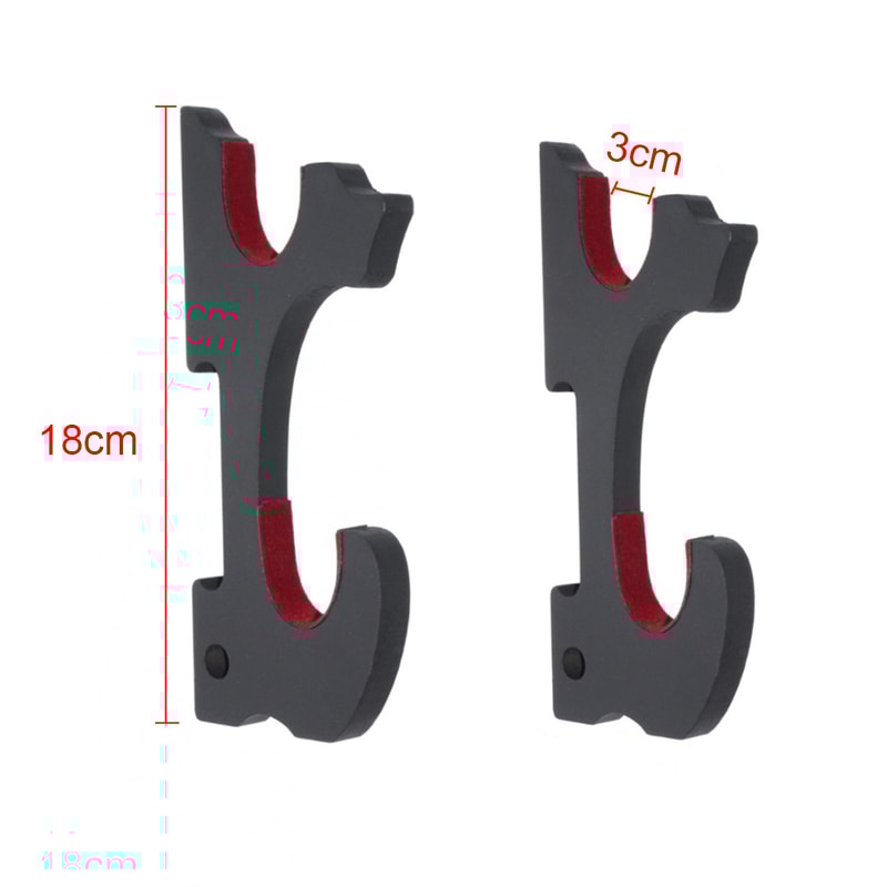 Velvet Padded Wooden Sword Stand Adjustable Tier Hanger for Katana & Wakizashi