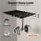 Rod Side Mounted Trousers Hanger PullOut Pants Rack With Flocked Bars For Easy Storage And Organiza 1