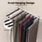 Rod Side Mounted Trousers Hanger PullOut Pants Rack With Flocked Bars For Easy Storage And Organiza 2