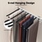 Rod Side Mounted Trousers Hanger PullOut Pants Rack With Flocked Bars For Easy Storage And Organiza 2