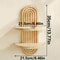 Bohemian Solid Wood Wall Shelves Decorative Spice Organizer For Bedroom Living Room Or Kitchen 5
