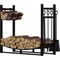 Beauty Log Rack with Kindling Holder & Firewood Storage Includes Tools