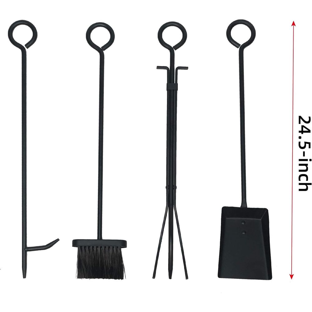 Beauty Log Rack with Kindling Holder & Firewood Storage Includes Tools