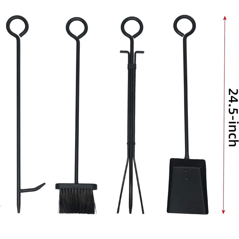 Beauty Log Rack with Kindling Holder & Firewood Storage Includes Tools