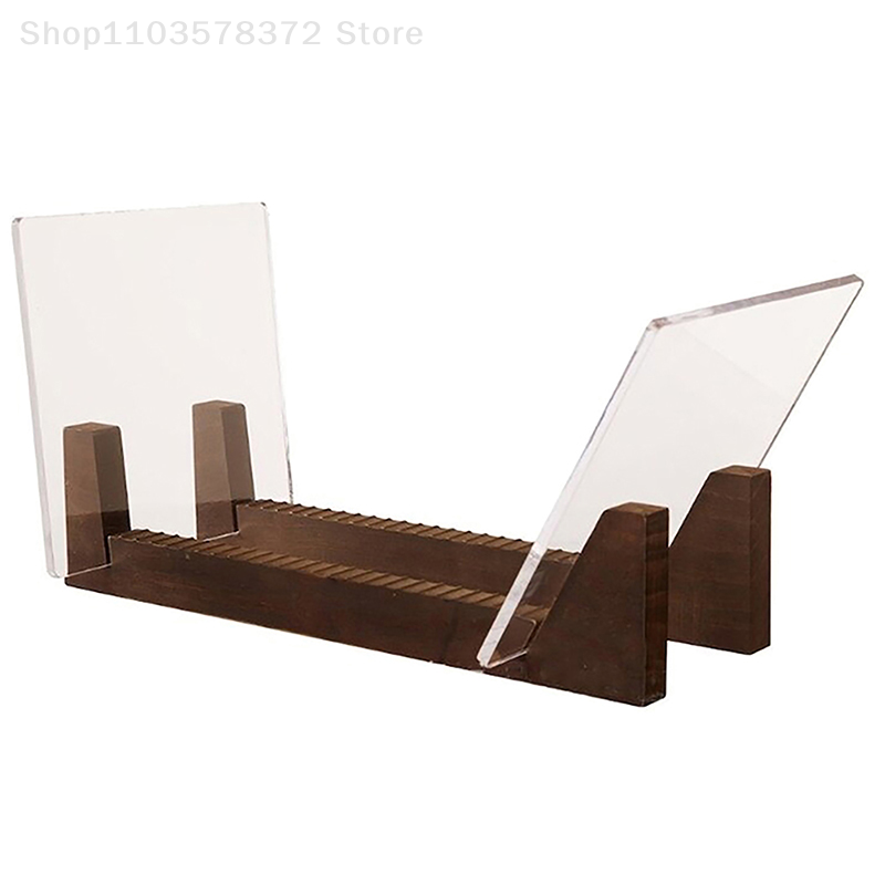 Modern Solid Wood Vinyl Record Storage Desktop Album Display Stand 1