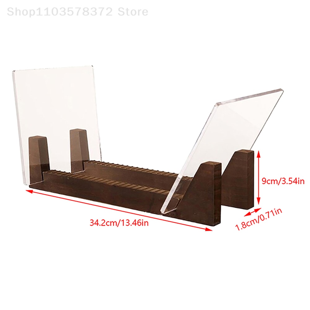 Modern Solid Wood Vinyl Record Storage Desktop Album Display Stand 5