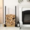 Adjustable Heavy Duty Firewood Log Rack Brackets Custom Length Storage Kit