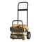 Heavy Duty Firewood Log Cart with All Terrain Rubber Wheels Indoor & Outdoor Wood Mover