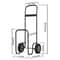 Heavy Duty Firewood Log Cart with All Terrain Rubber Wheels Indoor & Outdoor Wood Mover