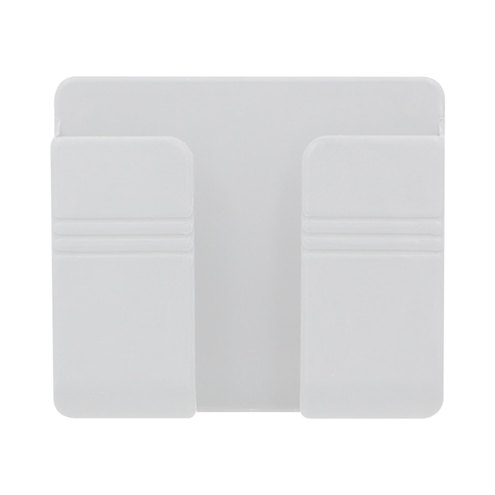 Wall Mounted Phone Holder And Remote Control Organizer Punch Free Mobile Charging Stand For Home O 6