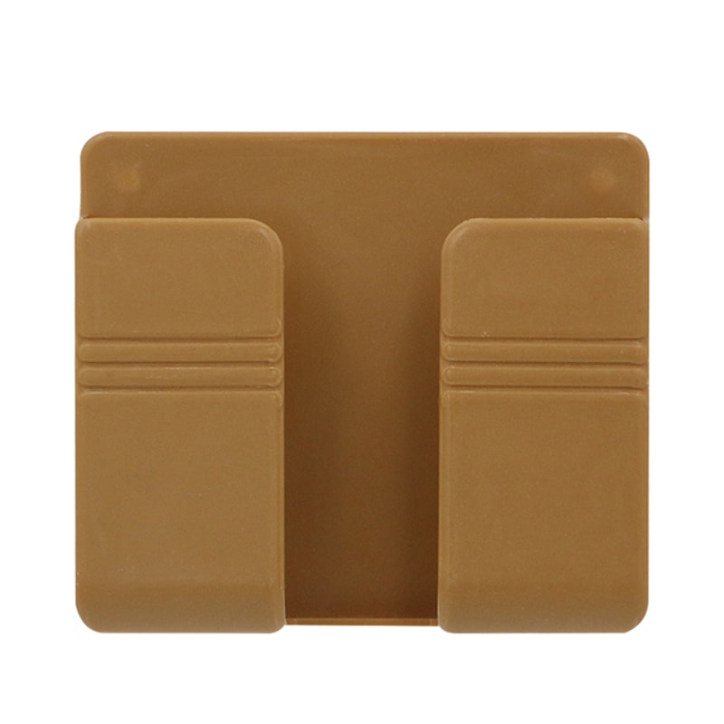 Wall Mounted Phone Holder And Remote Control Organizer Punch Free Mobile Charging Stand For Home O 8