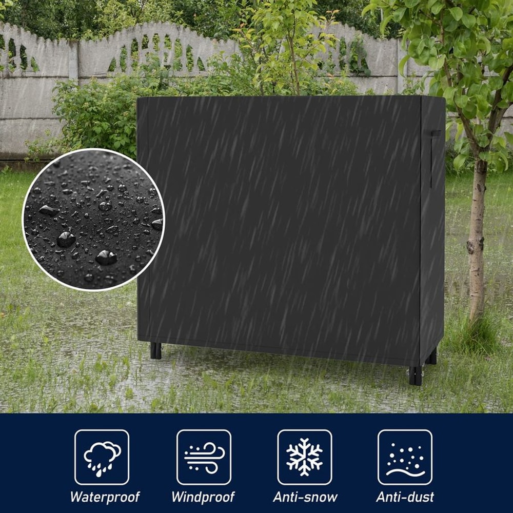 Heavy Duty Firewood Log Rack with Waterproof Oxford Cover