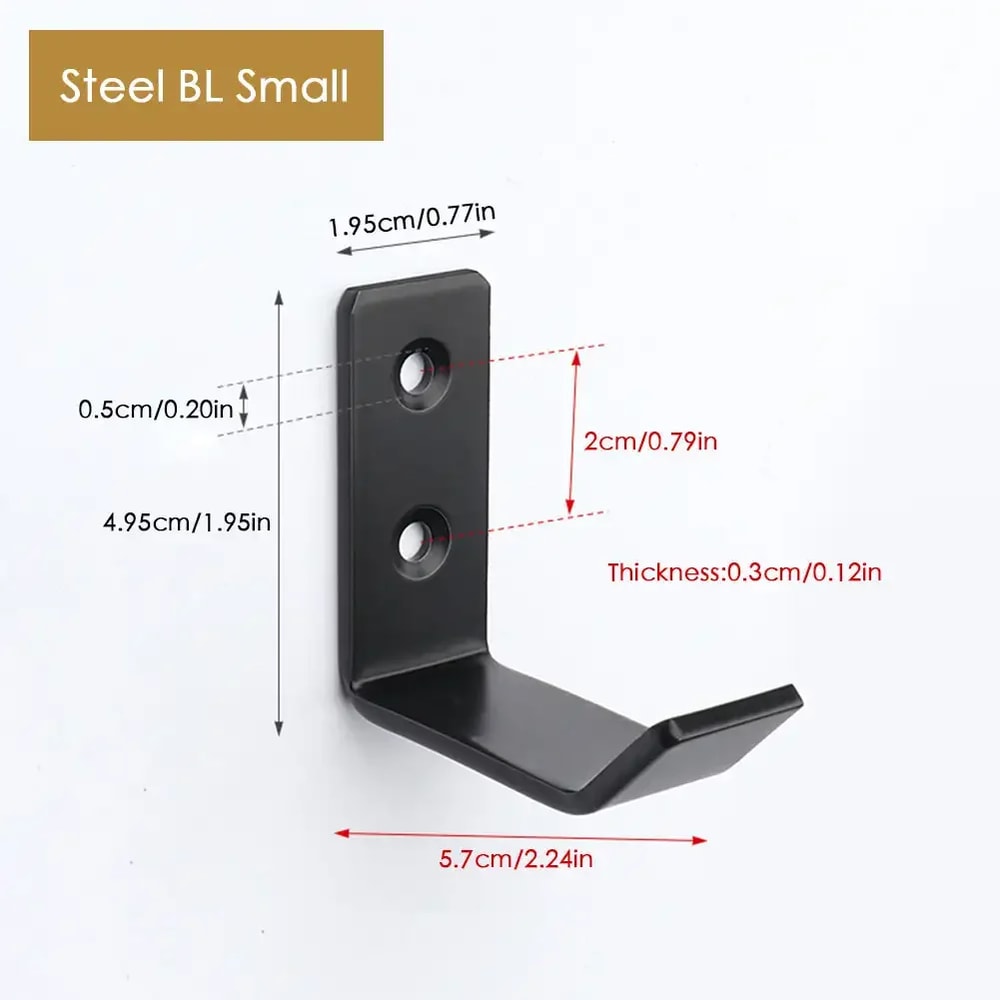 Heavy Duty Stainless Steel Motorcycle Helmet Holder Wall Mount Multi Use Gear Rack 5