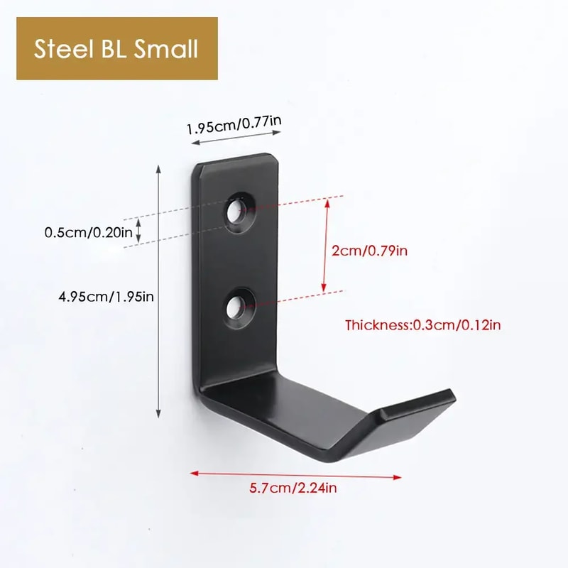 Heavy Duty Stainless Steel Motorcycle Helmet Holder Wall Mount Multi Use Gear Rack 5