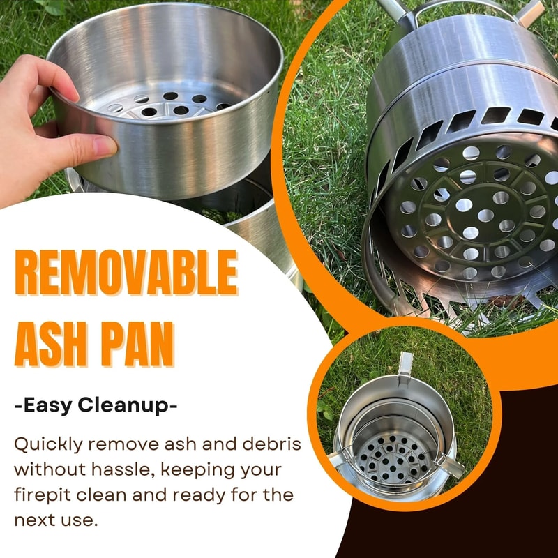 Portable Stainless Steel Folding Camping Stove With Carry Bag 3