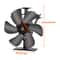 Blade Heat Powered Stove Fan for Fireplace & Wood Stove Silent Eco Heat Circulator