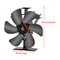 Blade Heat Powered Stove Fan for Fireplace & Wood Stove Silent Eco Heat Circulator