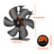 Blade Heat Powered Stove Fan for Fireplace & Wood Stove Silent Eco Heat Circulator