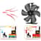Blade Heat Powered Stove Fan for Fireplace & Wood Stove Silent Eco Heat Circulator