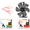 Blade Heat Powered Stove Fan for Fireplace & Wood Stove Silent Eco Heat Circulator