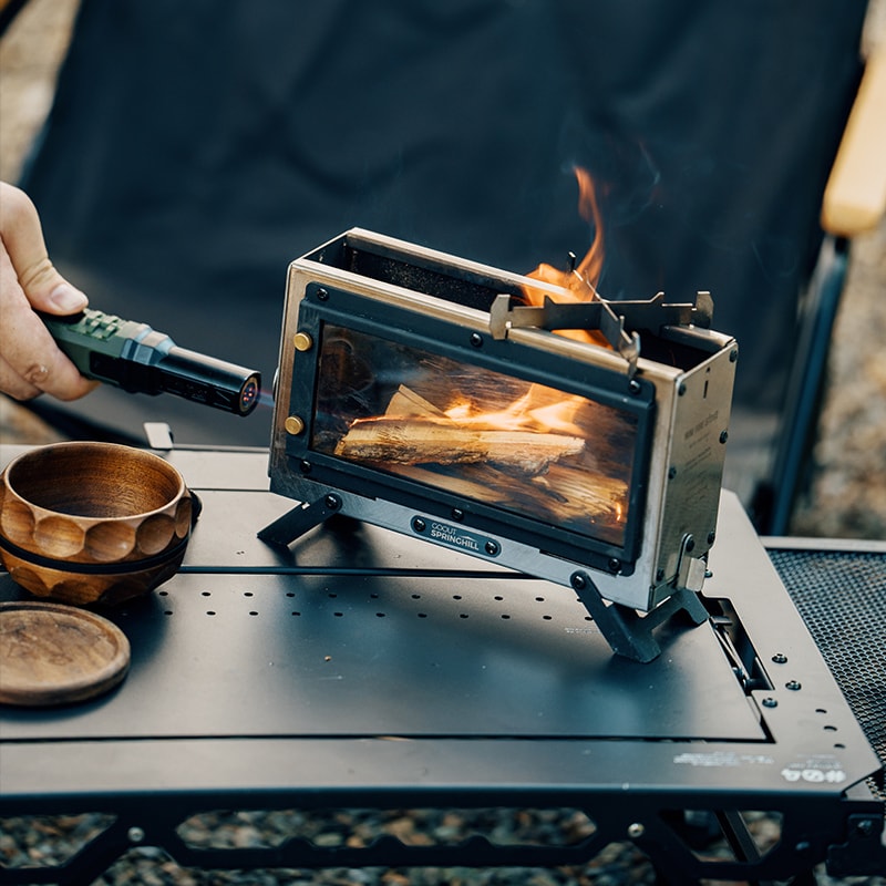 Portable Wood Camping Stove Stainless Steel Outdoor Fire Heater For Hiking Picnic Cooking 2