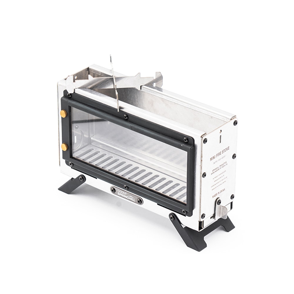 Portable Wood Camping Stove Stainless Steel Outdoor Fire Heater For Hiking Picnic Cooking 5