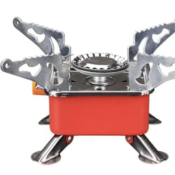 foldable windproof camping stove portable gas burner for backpacking & outdoor cooking