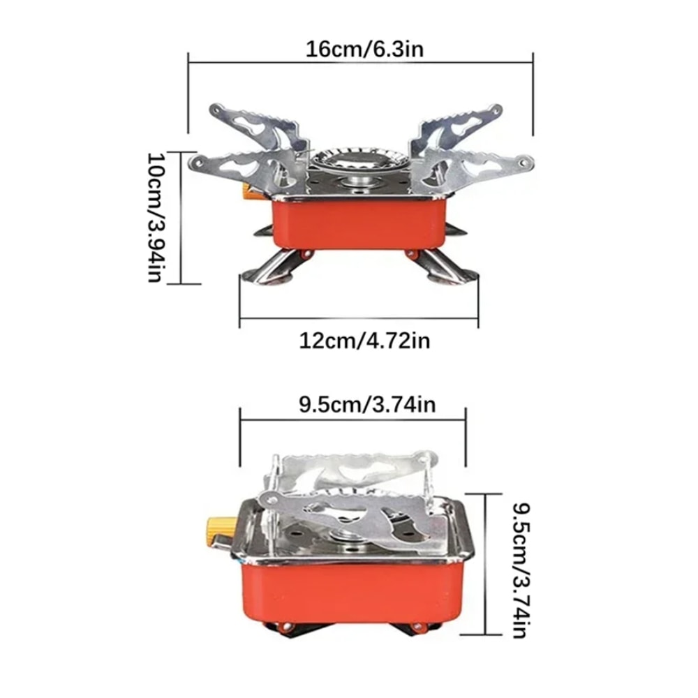 Foldable Windproof Camping Stove Portable Gas Burner for Backpacking & Outdoor Cooking
