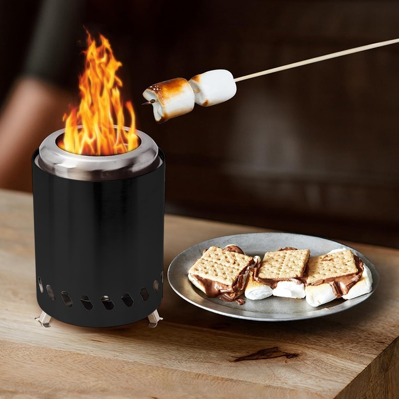 Smokeless Tabletop Fire Pit Portable Mini Fire Pit For Indoor Outdoor Ambience 4
