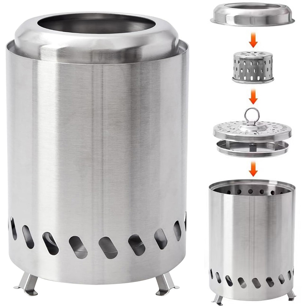 Smokeless Tabletop Fire Pit Portable Mini Fire Pit For Indoor Outdoor Ambience 0