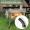 Camping Stove Pipe Elbow Durable Steel Wood Stove Flue Connector for Outdoor Chimneys