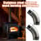 Camping Stove Pipe Elbow Durable Steel Wood Stove Flue Connector for Outdoor Chimneys