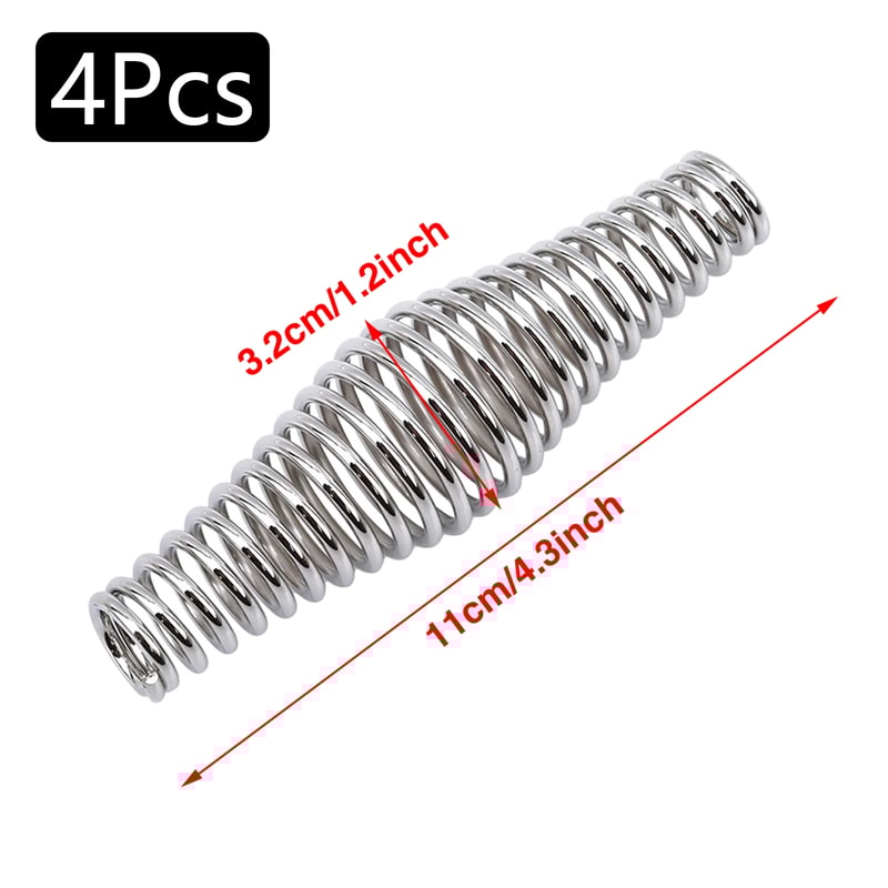 Heat Resistant Spring Steel Grill Handle Replacement for Fireplace & BBQ Baskets