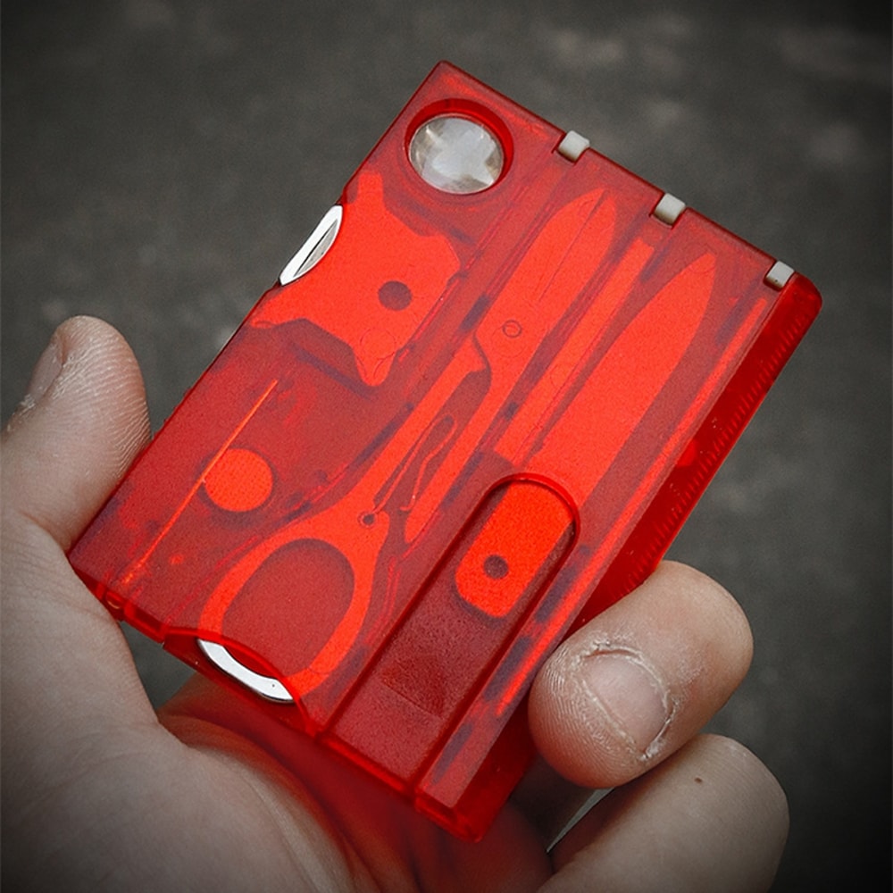 Credit Card Multitool EDC Survival Card Portable Camping Tool With Swiss Knife Functions 5