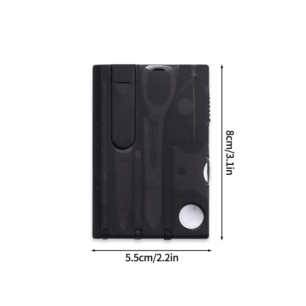 Credit Card Multitool EDC Survival Card Portable Camping Tool With Swiss Knife Functions 6