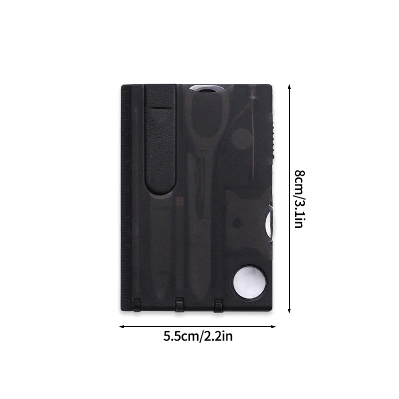 Credit Card Multitool EDC Survival Card Portable Camping Tool With Swiss Knife Functions 6