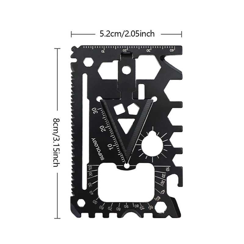 Survival Card Tool Credit Card Knife EDC Multi Tool for Outdoor Adventure