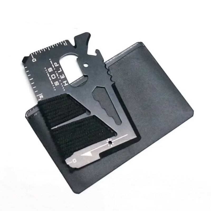 Ultra Slim Survival Card Tool Credit Card Size Multi Tool Knife for Camping & EDC