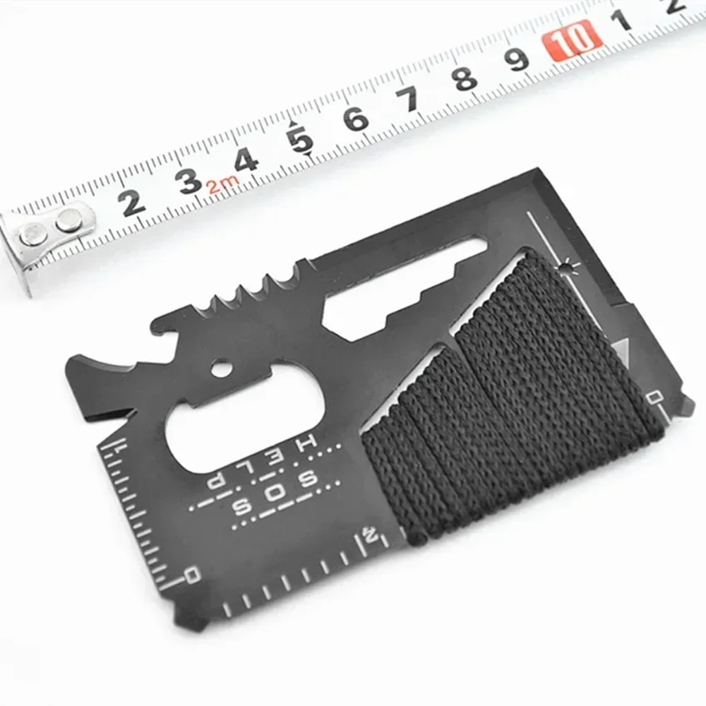 Ultra Slim Survival Card Tool Credit Card Size Multi Tool Knife for Camping & EDC