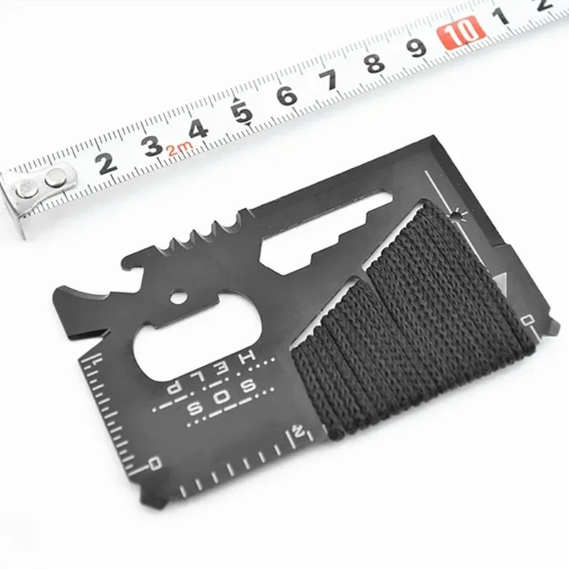 Ultra Slim Survival Card Tool Credit Card Size Multi Tool Knife for Camping & EDC
