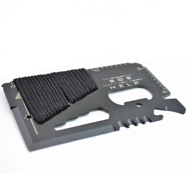 Ultra Slim Survival Card Tool Credit Card Size Multi Tool Knife for Camping & EDC
