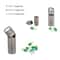 Titanium Waterproof Pill Box Keychain Mini EDC Storage Capsule 2