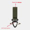 Rotating Tactical Carabiner Clip Set Durable MOLLE Key Hook For Backpack Camping Gear 3