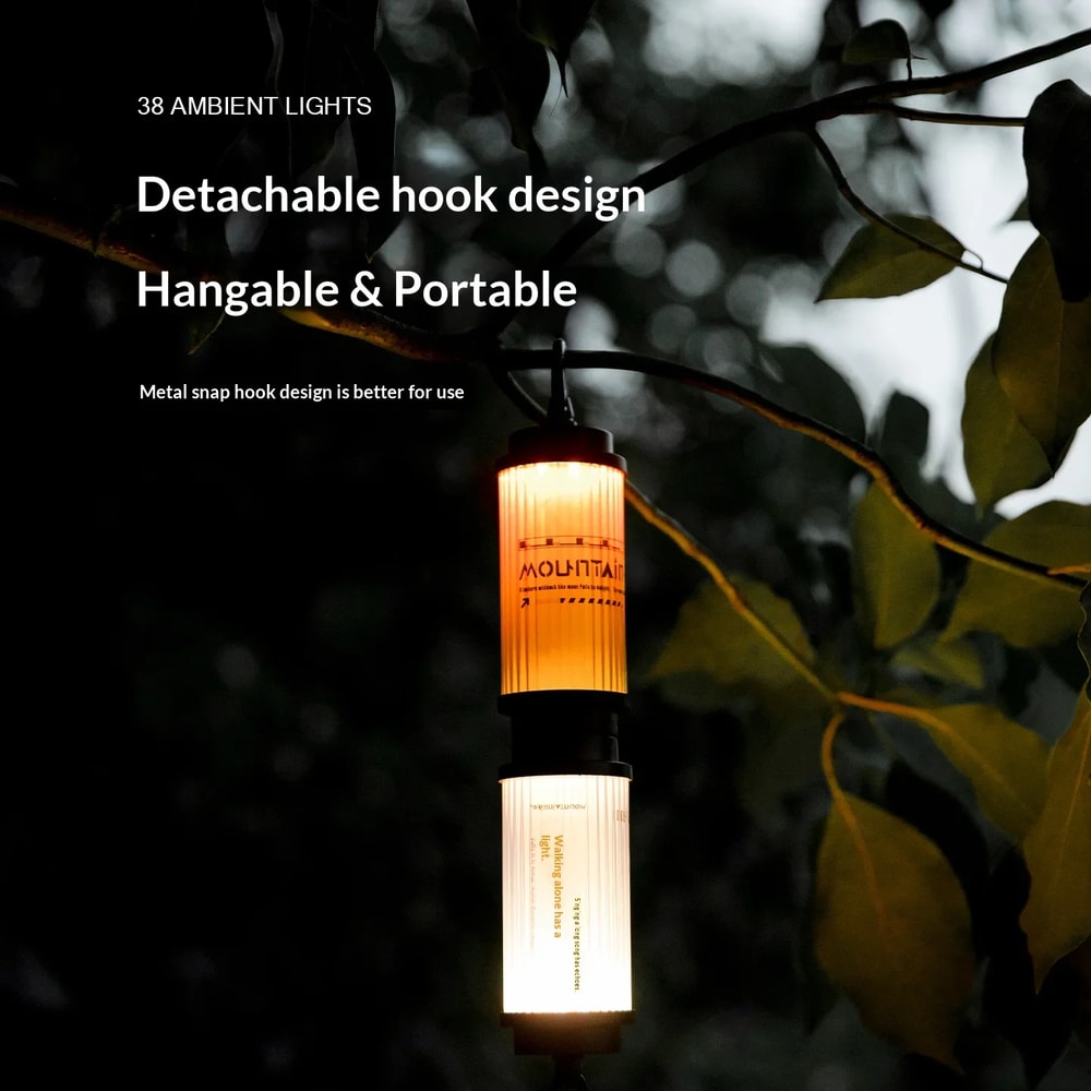 LED Camping Lantern Portable Rechargeable Outdoor Hanging Light with Long Battery Life