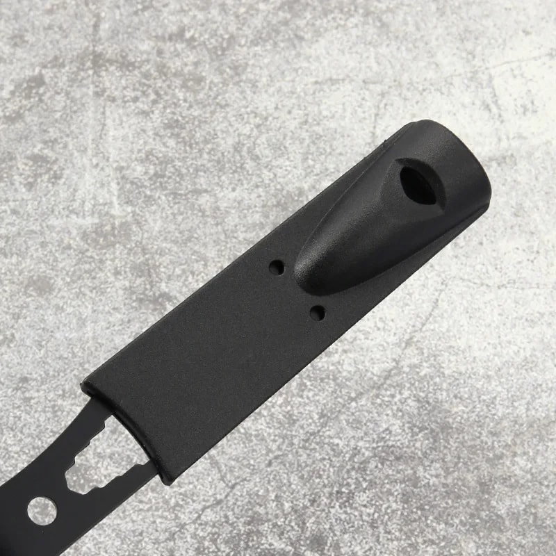 Stainless Steel Camping Utensil Set with Knife, Fork, Spoon & Whistle for Outdoor Survival