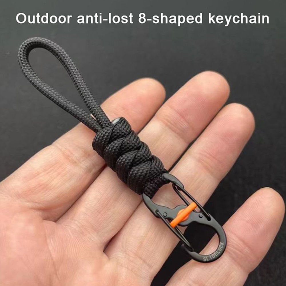 SecureLock Anti Theft Keychain Locking Carabiner Clip For Outdoor Gear Travel 1