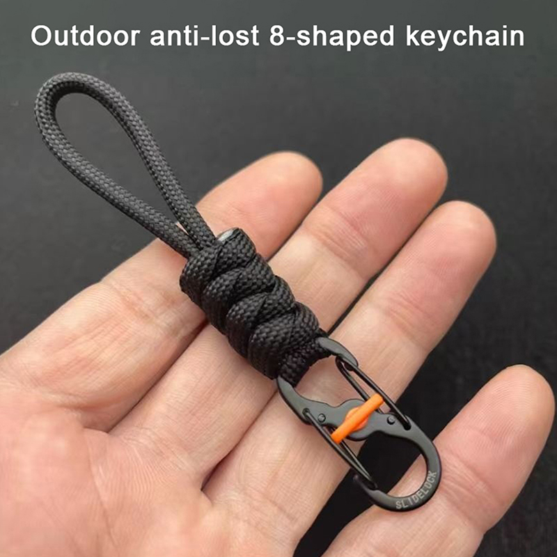SecureLock Anti Theft Keychain Locking Carabiner Clip For Outdoor Gear Travel 1