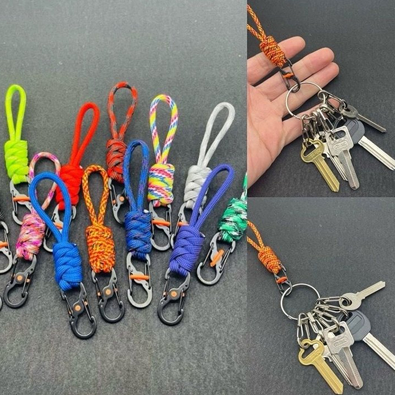 SecureLock Anti Theft Keychain Locking Carabiner Clip For Outdoor Gear Travel 5