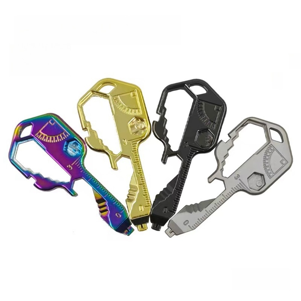 Keychain Multitool Stainless Steel EDC Pocket Repair Tool