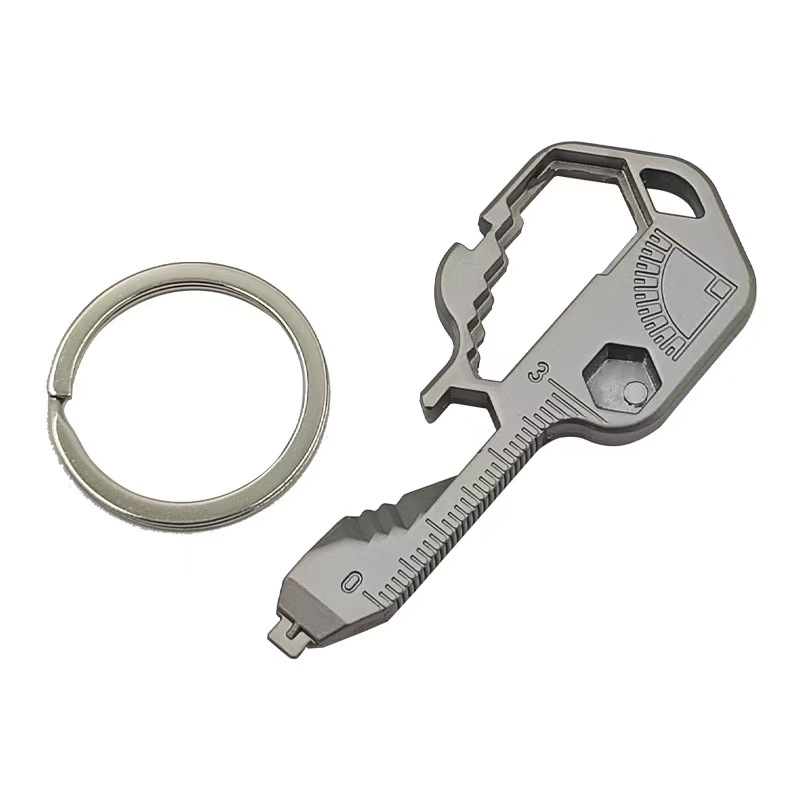Keychain Multitool Stainless Steel EDC Pocket Repair Tool